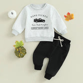 Handpicked Pumpkin-2PC Toddler Boy Fall Outfit